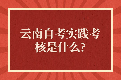 云南自考實(shí)踐考核是什么?