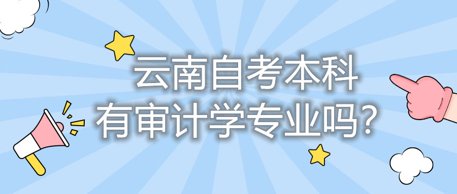 云南自考本科有審計學專業嗎？