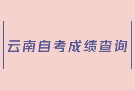 云南自考成績查詢