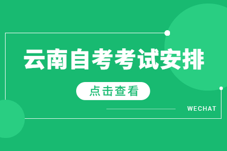 2023年4月云南自考教育學考試安排